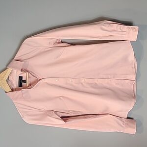 Banana Republic button‎ down top size 4P Pink Tailored Fit Office Comfy Preppy